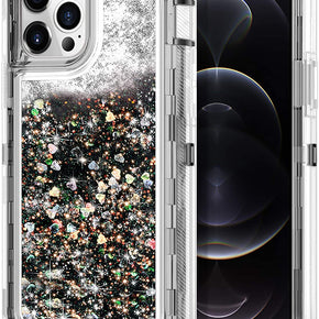 Apple iPhone 12 / 12 Pro (6.1) Heavy Duty Glitter Motion Case