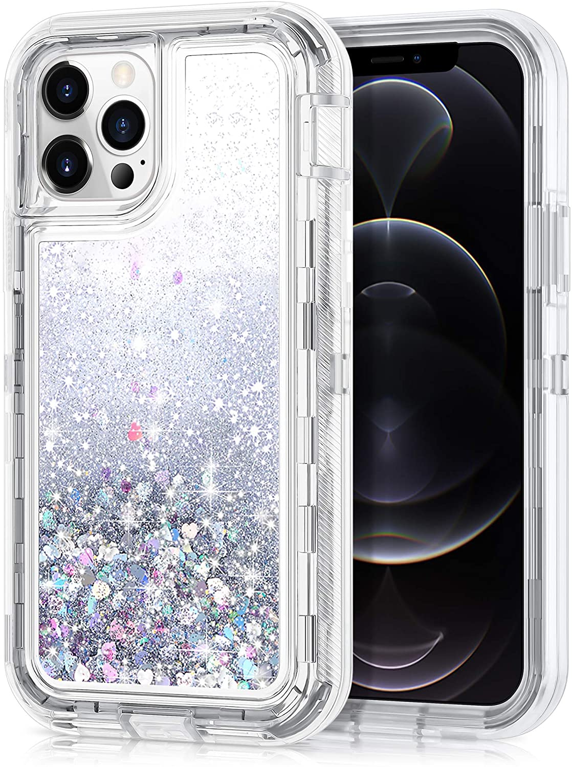 Apple iPhone 11 Case, Glitter Bling Heavy Duty Shock Proof Hybrid