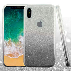 Apple iPhone XS/X Glitter Gradient Hybrid Protector Cover