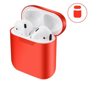Apple AirPods Ultra-Thin Silicone Protective Case - Red