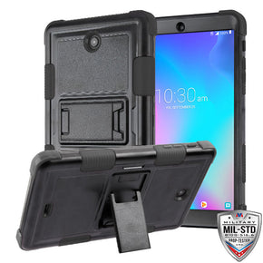 Alcatel JOY TAB / 3T 8.0 TUFF Natural Texture Hybrid Protector Cover (with Stand)