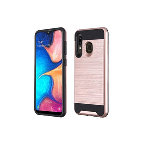 Samsung Galaxy A20 Brushed Hybrid Case Cover