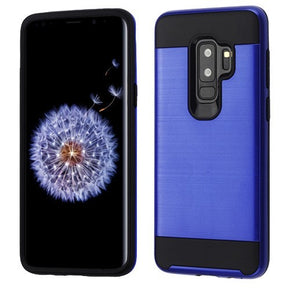 Samsung Galaxy S9 Brushed Hybrid Protector Cover - Blue