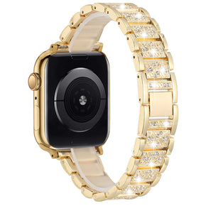 Apple Watch 38/40/41mm Gem Diamond Bling Zinc Alloy Watch Band - Gold