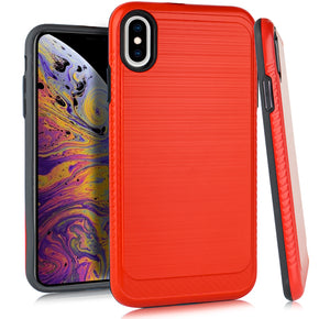 Apple iPhone XS Plus Hybrid Brushed Case Cover
