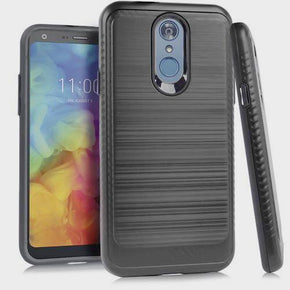 LG Q7 Hybrid Brushed Case Cover
