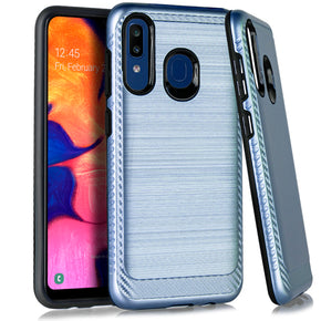 Samsung Galaxy A20 Hybrid Brushed Case Cover