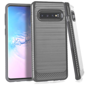 Samsung Galaxy S10 Brushed Hybrid Case Cover