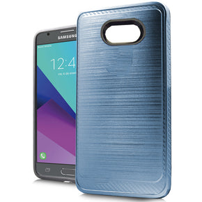 Samsung Galaxy J3 Emerge Hybrid Brushed Case Cover