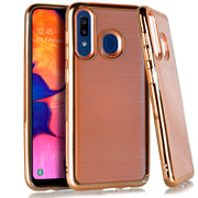 Samsung Galaxy A50 Chrome Brushed Case Cover