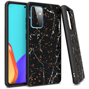 Samsung Galax A52 (5G) Hybrid Gold Flake Marble Design Case Cover