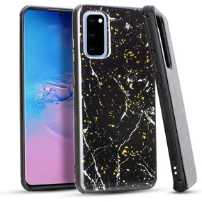 Samsung Galaxy S20 Chrome Flake Marble Case