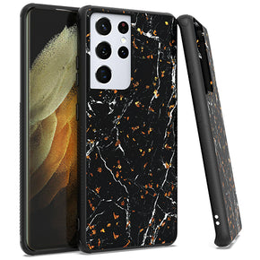 Samsung Galaxy S21 Ultra Marble Design Flakes Case Cover
