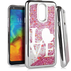 LG Q7 Plus Glitter Design TPU Case Cover