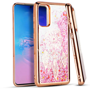 Samsung Galaxy S20 Hybrid Glitter Motion Design Case Cover