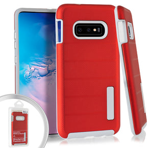 Samsung Galaxy S10e Deluxe Brushed Grip Case - Red