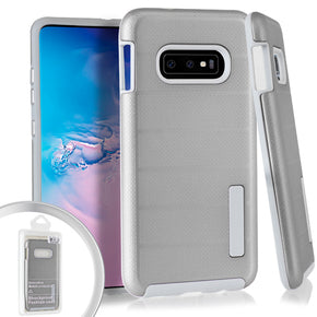 Samsung Galaxy S10e Deluxe Brushed Grip Case - Silver