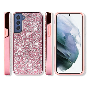 Samsung Galaxy S22 Ultra Deluxe Diamond Bling Glitter Case - Pink