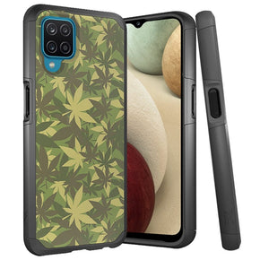 Samsung Galaxy A12 Slim Hybrid Case - Camouflage Herb Plant
