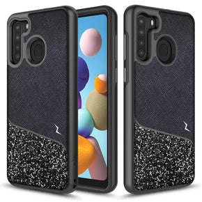 Samsung Galaxy A21 Division Series Dual Layered Case [with Built-in Magnetic Plate]