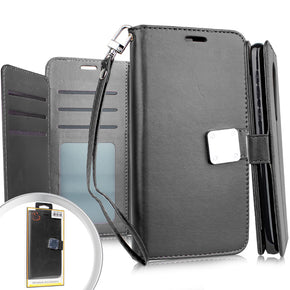 Alcatel 3V Leather Wallet Case Cover