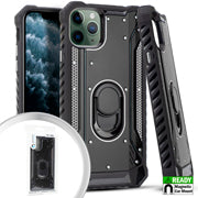 Apple iPhone 11 Pro (5.8) Metal Jacket Ring Stand Case