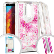 LG Aristo 4 Plus Heavy Duty  Liquid Glitter Case Cover