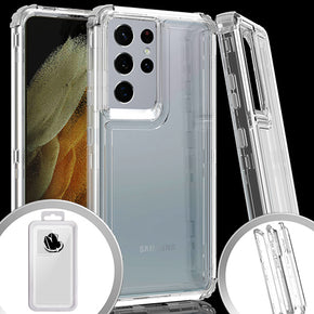Samsung Galaxy S21 Ultra Heavy Duty Transparent Hybrid Case