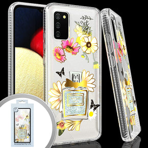 Samsung Galaxy A52 5G IMD Transparent Clear Glitter Design Case - Perfume NO. 2