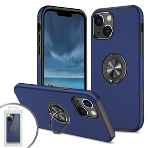 Apple iPhone 13 (6.1) Magnetic Ringstand 6 Hybrid Case - Blue