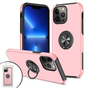 Apple iPhone 13 Pro Max (6.7) Magnetic Ringstand 6 Hybrid Case - Pink