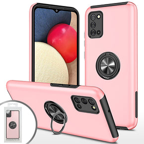 Samsung Galaxy A02s Magnetic Ringstand 6 Hybrid Case - Pink