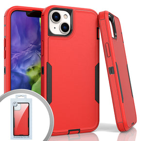 Apple iPhone 14 Plus (6.7) Slim Dual-Tone Hybrid Case - Red