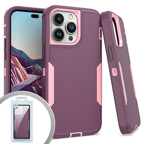 Apple iPhone 14 Pro Max (6.7) Slim Dual-Tone Hybrid Case - Purple