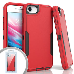 Apple iPhone 7/8/SE (2022)(2020) Slim Dual-Tone Hybrid Case - Red