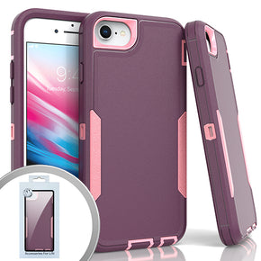 Apple iPhone 7/8/SE (2022)(2020) Slim Dual-Tone Hybrid Case - Purple