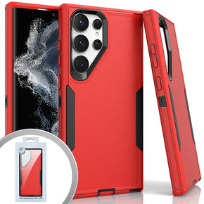 Samsung Galaxy S23 Ultra Slim Dual-Tone Hybrid Case - Red