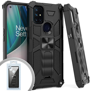 OnePlus Nord N10 5G Tactical Stand Hybrid Case - Black