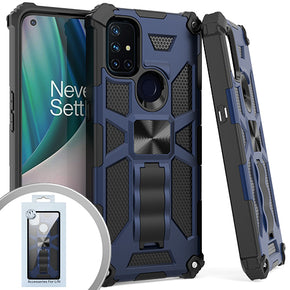 OnePlus Nord N10 5G Tactical Stand Hybrid Case - Blue