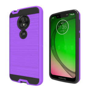 Motorola Moto G7 Play Hybrid Brushed Case Cover