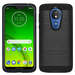 Motorola Moto G7 Power Hybrid Brushed Case Cover