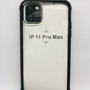 Apple iPhone 11 Pro Max (6.5) Colored Frame Transparent Hybrid Case
