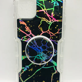 Apple iPhone 11  Luxury Pop-Socket Hybrid Design Case Cover