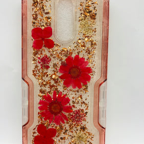 LG K40 Luxury Hybrid Flower Case Cover