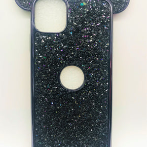 Apple iPhone 11 Pro Max Teddy Bear Ears Glitter Case Cover