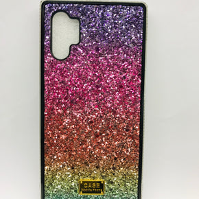 Samsung Galaxy Note 10 Plus Glitter Design Hybrid Case - Rainbow