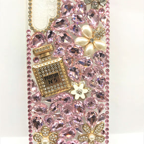 Samsung Galaxy Note 10 Plus Luxury Bling Ornament Diamond Design Case - Pink