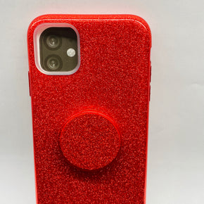 Apple iPhone 11 TPU Glitter Kickstand Case Cover