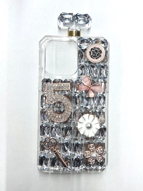 Apple iPhone 14 Pro Max (6.7) Diamond Perfume Bottle Design TPU
