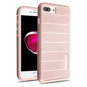 Apple iPhone 8 Plus/7 Plus Textured Dots Fusion Protector Cover - Rose Gold/Rose Gold